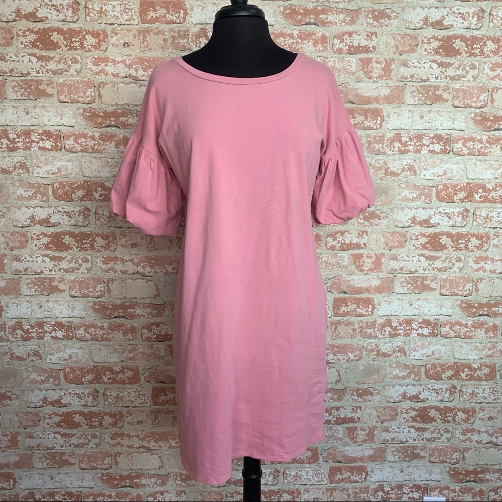 Rolla Coster Knit Dress Puff Sleeves